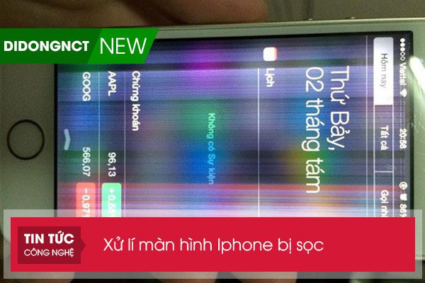 Xử lí màn hình Iphone bị sọc nhanh chóng nhất