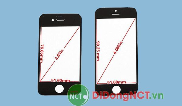Màn hình iphone 5 bao nhiêu inch