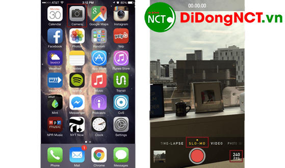 Kinh Nghiệm Sử Dụng iPhone 6 Cực Hay Và Thú Vị tạo các video có hiệu ứng slow-motion