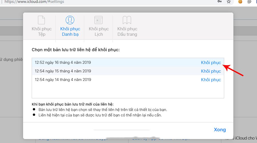khoi phuc danh ba tren sim 9