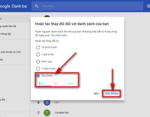 cach lay lai danh ba tu gmail 