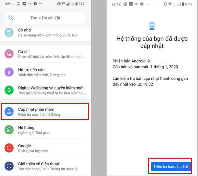 Với phương pháp cập nhật phần mềm giúp cho thiết bị sửa những lỗi không tương thích đồng thời giúp khắc phục lỗi liệt màn hình cảm ứng.